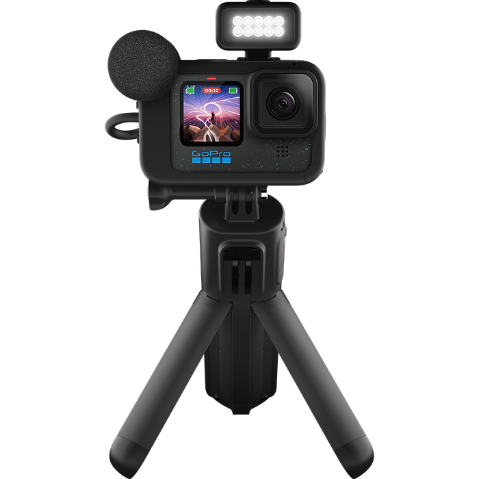 מצלמת אקסטרים GoPro Hero 12 Black Creator Edition - צבע שחור שנתיים אחריות עי היבואן הרשמי