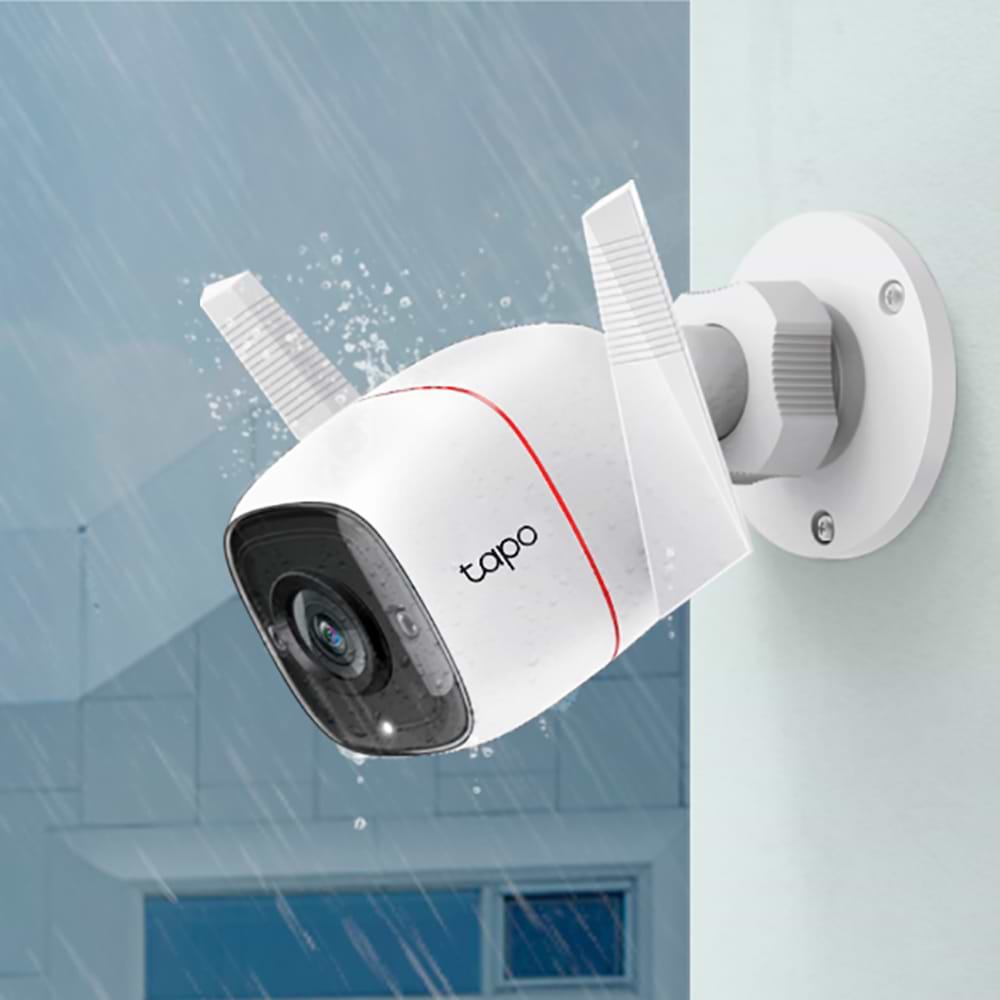 מצלמת אבטחה אלחוטית TP-Link Outdoor Security Tapo C310 V1 - צבע לבן שלוש שנות אחריות ע