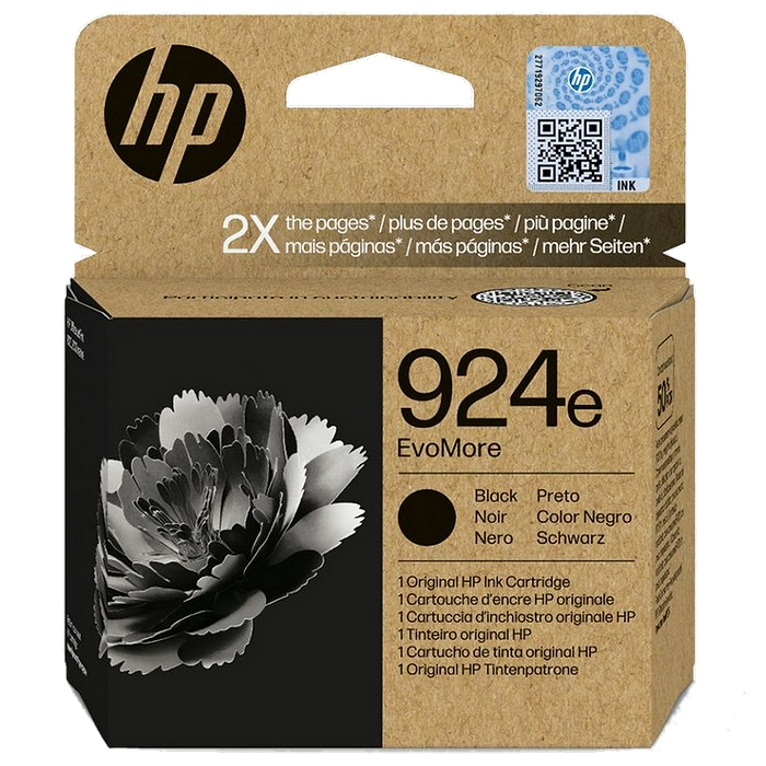 ראש דיו שחור סדרה 924e XL 4K0V0NE למדפסת דגם HP OfficeJet Pro 8133 All-in-One