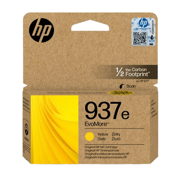 ראש דיו צהוב סדרה 937e XL 4S6W8NE למדפסת דגם HP OfficeJet Pro 9730 Wide
