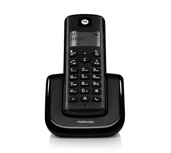 טלפון אלחוטי דיגיטלי עם דיבורית Motorola T201+ - צבע שחור שנה אחריות ע
