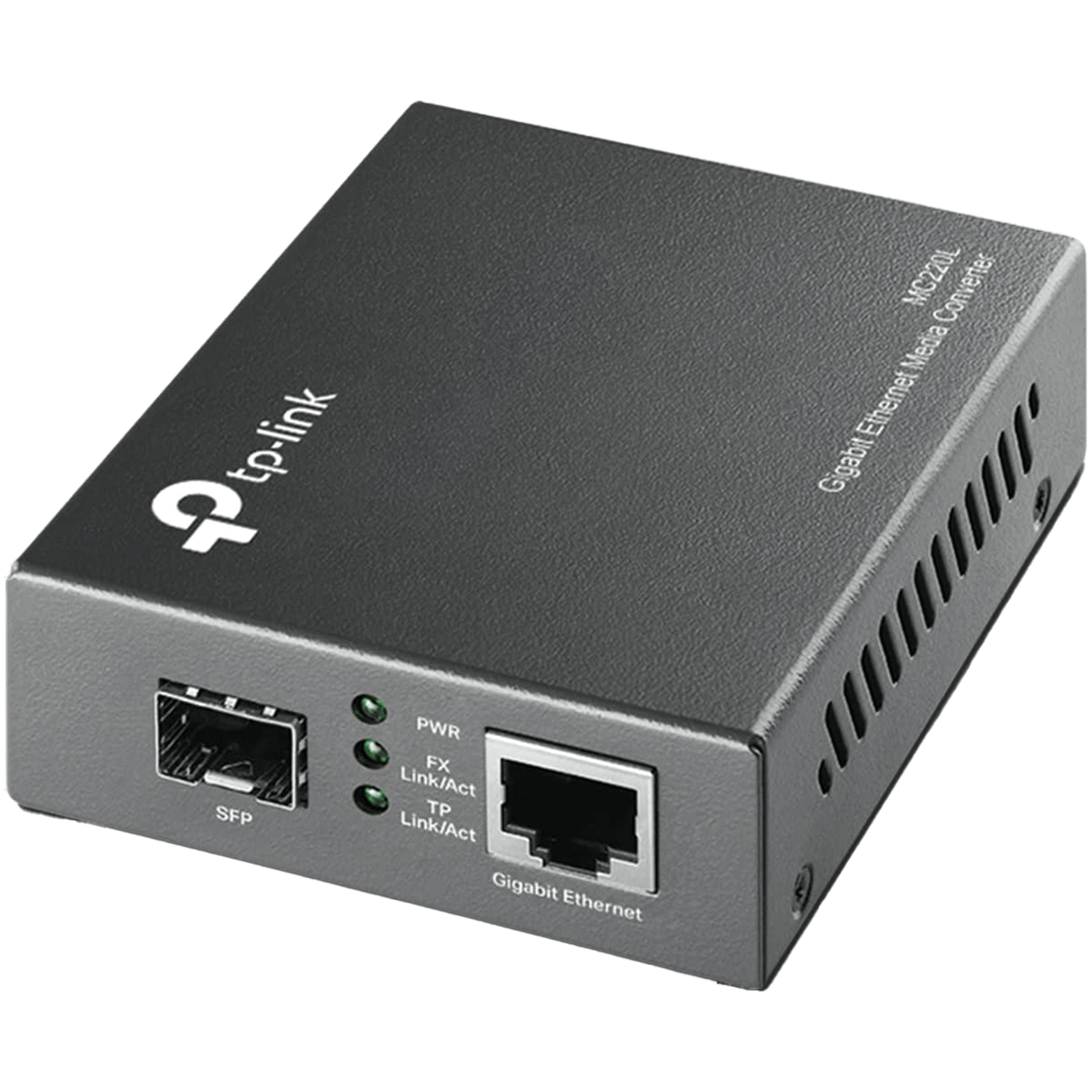 מתאם ממיר מדיה אופטי TP-Link MC220L Media Converter Gigabit SFP Media Converter - שנתיים אחריות ע