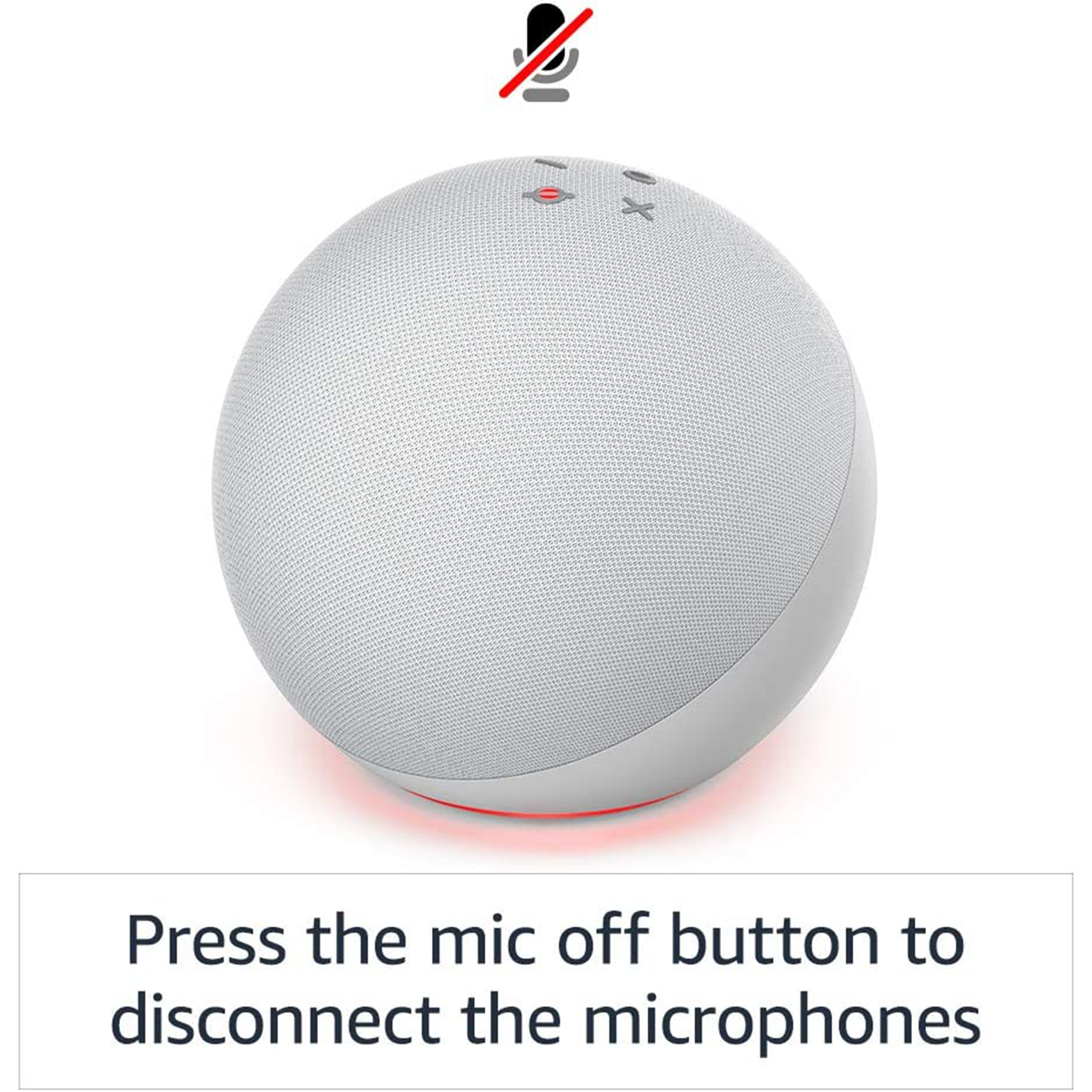 רמקול חכם עם עוזרת קולית Amazon Echo (4th Gen) Alexa 2020 - צבע לבן שנה אחריות 