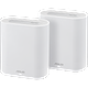 ראוטר אלחוטי Asus ExpertWiFi EBM68 AX7800 WiFi 6 שתי יחידות - צבע לבן שלוש שנות אחריות ע"י היבואן הרשמי