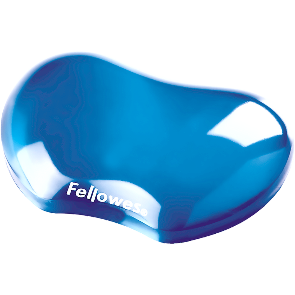 משענת ג'ל לעכבר Fellowes Crystal Gel Flex Rest - צבע כחול