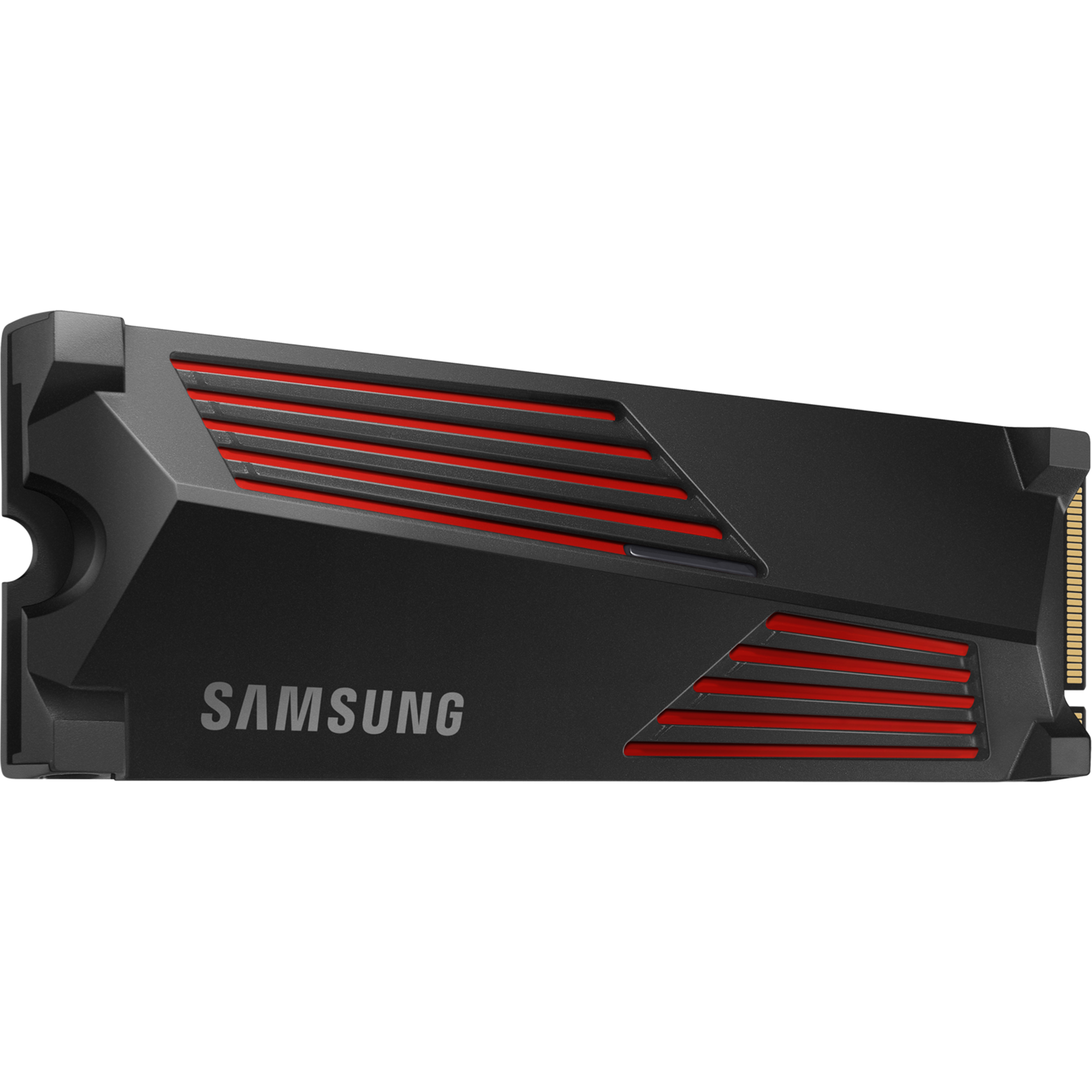 כונן SSD פנימי עם צלעות קירור Samsung 990 Pro 2TB Heatsink PCIe 4.0 NVMe M.2 - צבע שחור חמש שנות אחריות ע