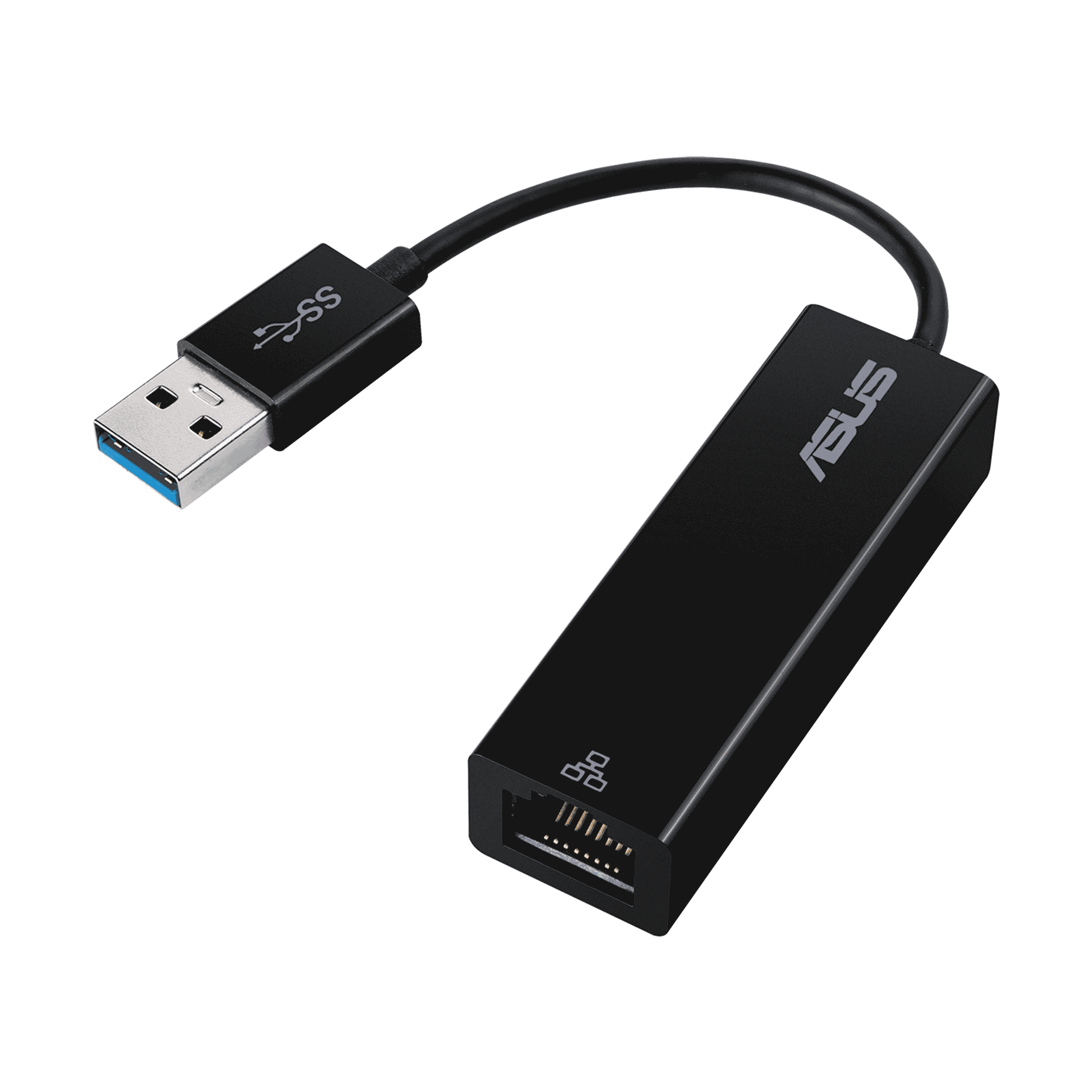 מתאם רשת Asus U3 USB to RJ45  - צבע שחור 