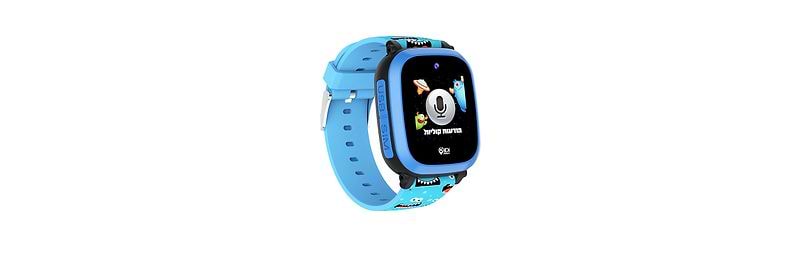 שעון חכם לילדים עם סים ומצלמה Kidiwatch ONE GPS - צבע כחול שנה אחריות ע