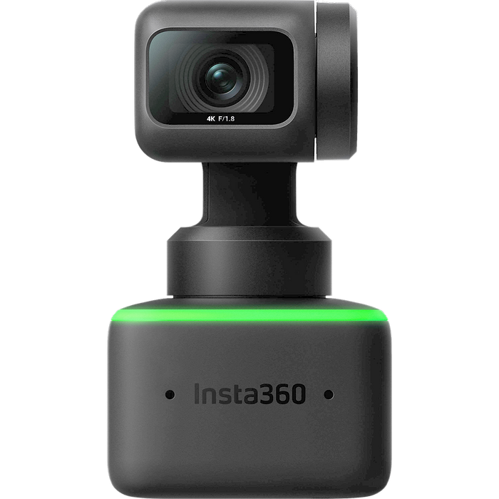 מצלמת רשת חכמה Insta360 Link 4K AI Webcam - צבע שחור שנה אחריות עי היבואן הרשמי