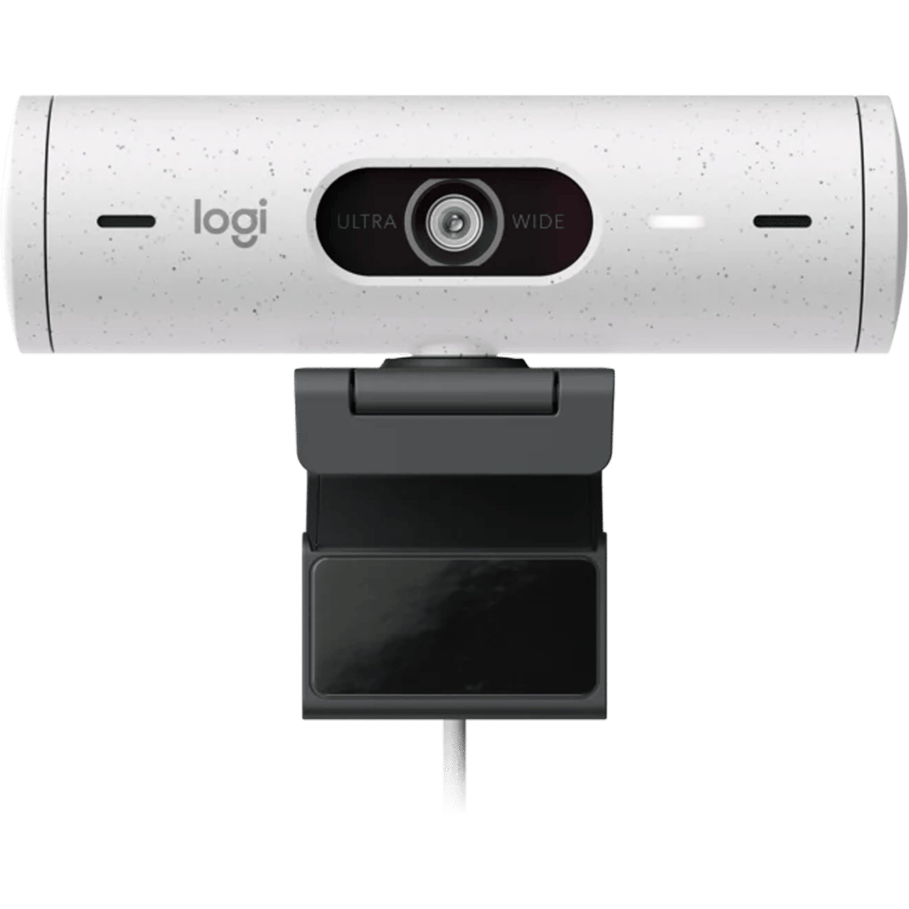 מצלמת רשת עם תיקון אור אוטומטי Logitech BRIO 500 FHD 1080P - צבע לבן שנה אחריות ע