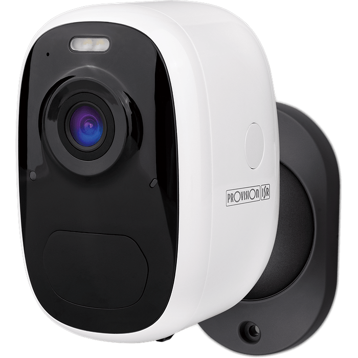 מצלמת אבטחה אלחוטית על סוללה ProVision ISR Bcam-05 4MP IP65 - צבע לבן שנתיים אחריות עי היבואן הרשמי