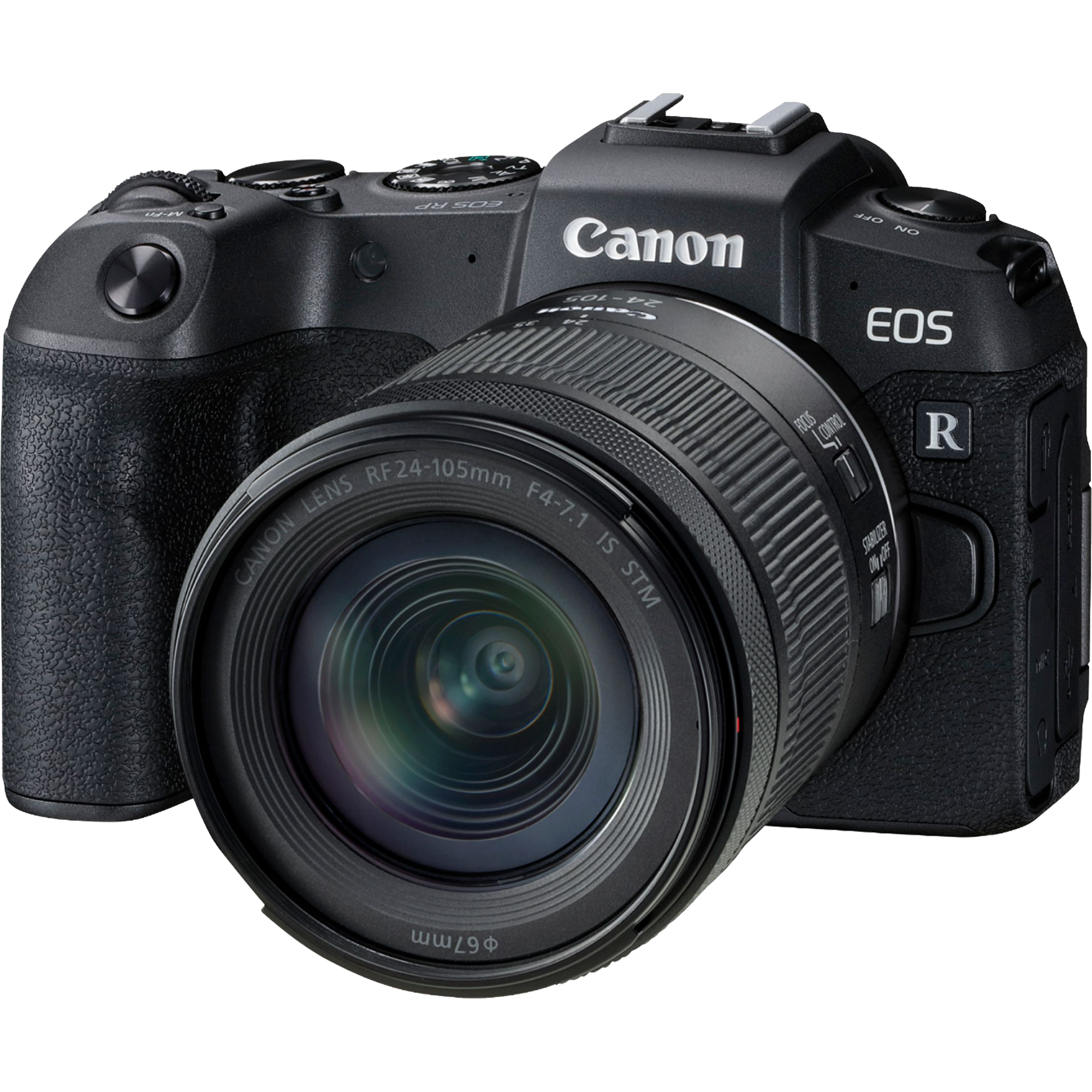 מצלמה דיגיטלית ללא מראה הכוללת עדשה Canon EOS RP RF 24-105mm f/4-7.1 IS STM - צבע שחור שלוש שנות אחריות ע