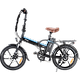 אופניים חשמליים עם צג דיגיטלי Rider Classic 2.0 וגלגלים בגודל 20" - צבע שחור לבן שנה אחריות ע"י היבואן הרשמי