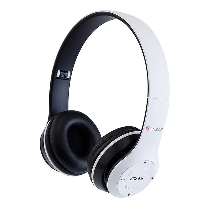 אוזניות בלוטוס Sensor S47 אלחוטיות בצבע לבן - שנה אחריות עי היבואן הרשמי