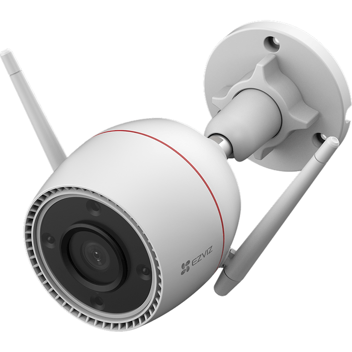 מצלמת אבטחה חיצונית עם ראיית לילה Ezviz H3c 2K+ 4MP - צבע לבן שנה אחריות עי היבואן הרשמי