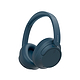 אוזניות אלחוטיות Sony WH-CH720N Bluetooth ANC - צבע כחול שנה אחריות ע"י היבואן הרשמי
