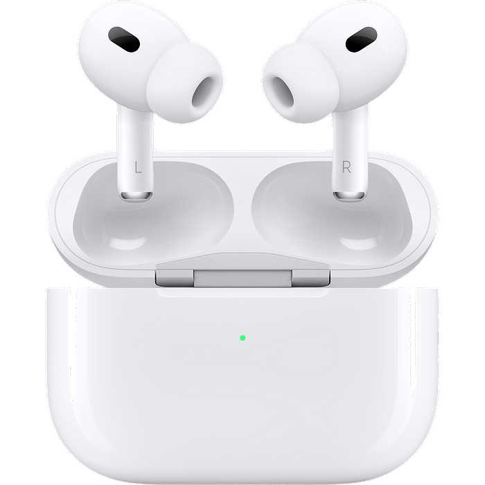 אוזניות אלחוטיות Apple AirPods Pro 2 (2nd Generation) - כולל מארז MagSafe צבע לבן שנה אחריות עי היבואן הרשמי