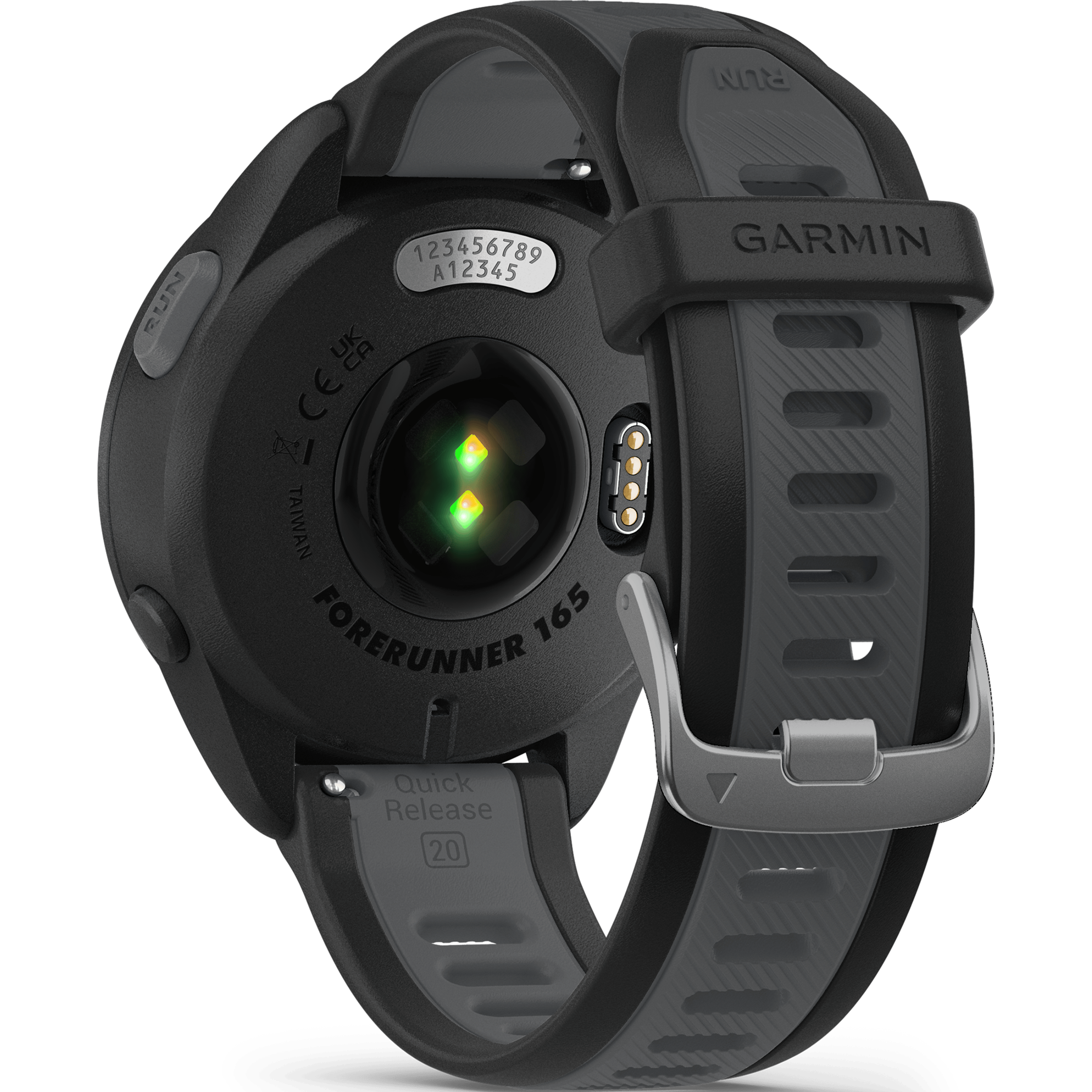 שעון ספורט חכם Garmin Forerunner 165 GPS 43mm - צבע שחור שנתיים אחריות ע