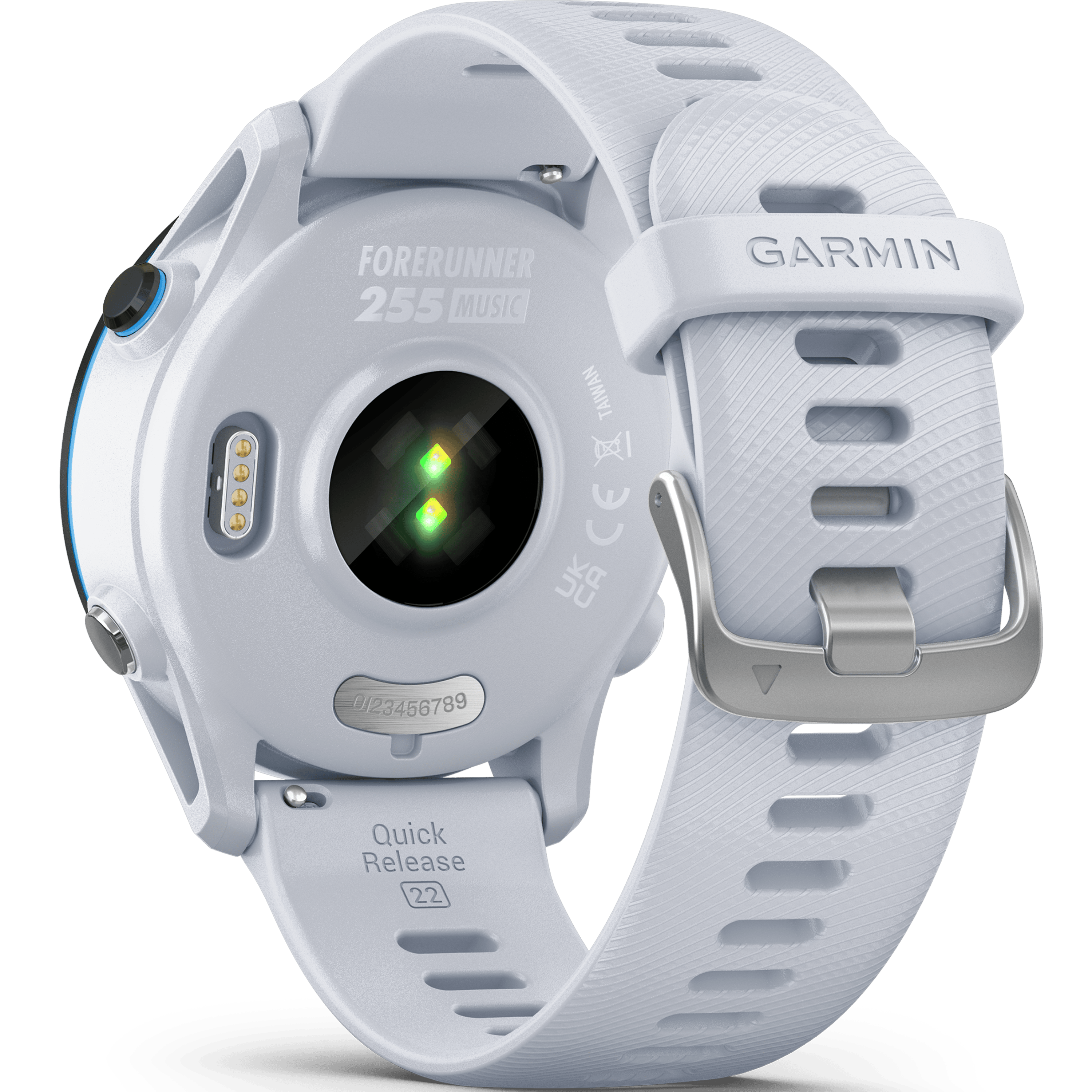 שעון ספורט חכם Garmin Forerunner 255 Music GPS 46mm - צבע לבן שנתיים אחריות ע