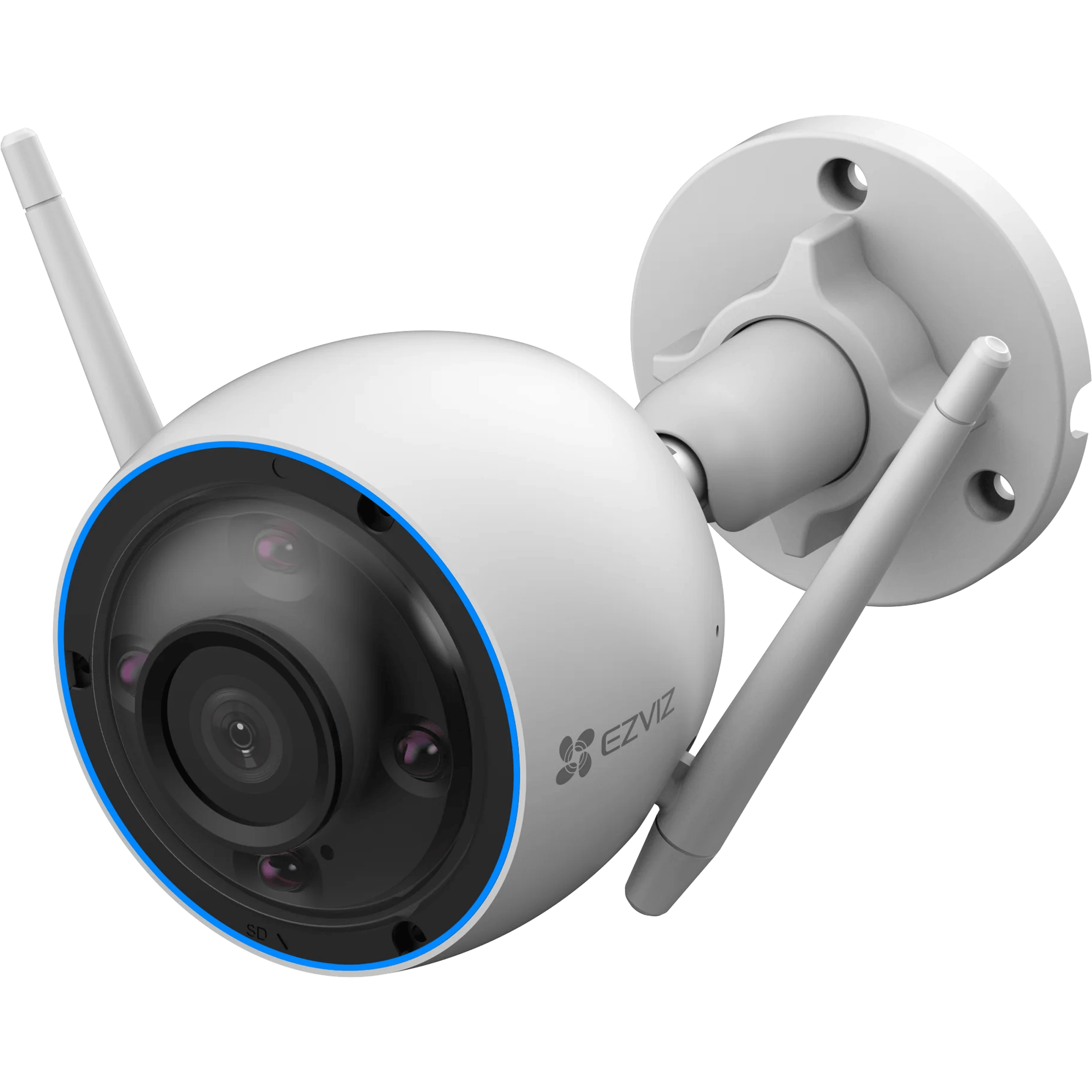 מצלמת אבטחה חיצונית עם ראיית לילה Ezviz H3 3K 5MP - צבע לבן שנה אחריות ע