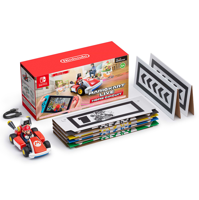 משחק עם ערכת אביזרים Mario Kart Live: Home Circuit – Mario Set Pack לקונסולת Nintendo Switch - שנה אחריות ע