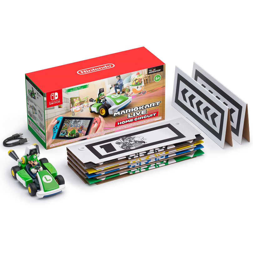 משחק עם ערכת אביזרים Mario Kart Live: Home Circuit – Luigi Set Pack לקונסולת Nintendo Switch - שנה אחריות ע