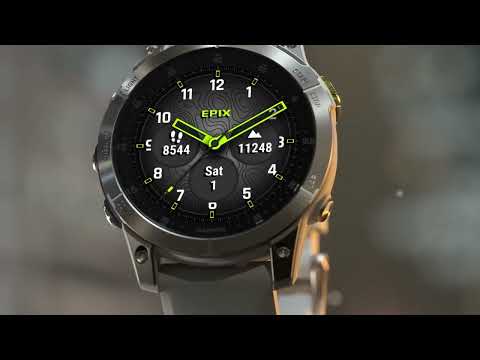 שעון ספורט חכם Garmin Epix (Gen 2) Sapphire Titanium 47mm - צבע שחור שנתיים אחריות ע