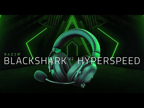 אוזניות גיימינג אלחוטיות Razer BlackShark V2 HyperSpeed - צבע שחור שנתיים אחריות ע