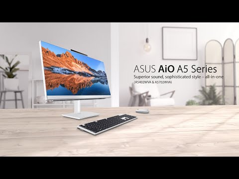 מחשב AIO עם מקלדת ועכבר אלחוטיים Asus A5402WVAK-BA045W Core i5-1340P 512GB SSD 8GB RAM Windows 11 - צבע שחור שנה אחריות ע
