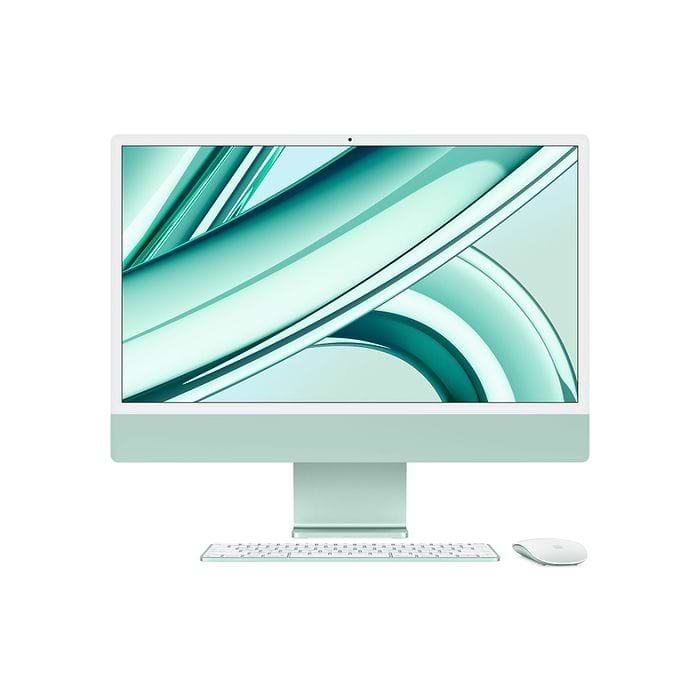 מחשב Apple iMac 24 - MQRA3HB/A M3 Chip 8-Core CPU 8-Core GPU 256GB SSD 8GB RAM - צבע ירוק שנה אחריות עי היבואן הרשמי 