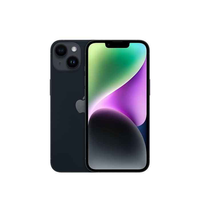 טלפון סלולרי Apple iPhone 14 128GB - צבע שחור חצות   