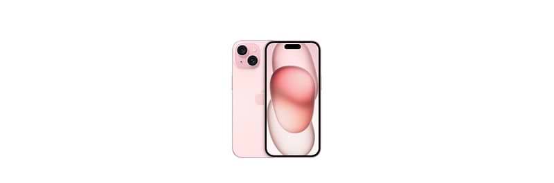 סמארטפון Apple iPhone 15 128GB - צבע ורוד שנה אחריות ע״י היבואן הרשמי