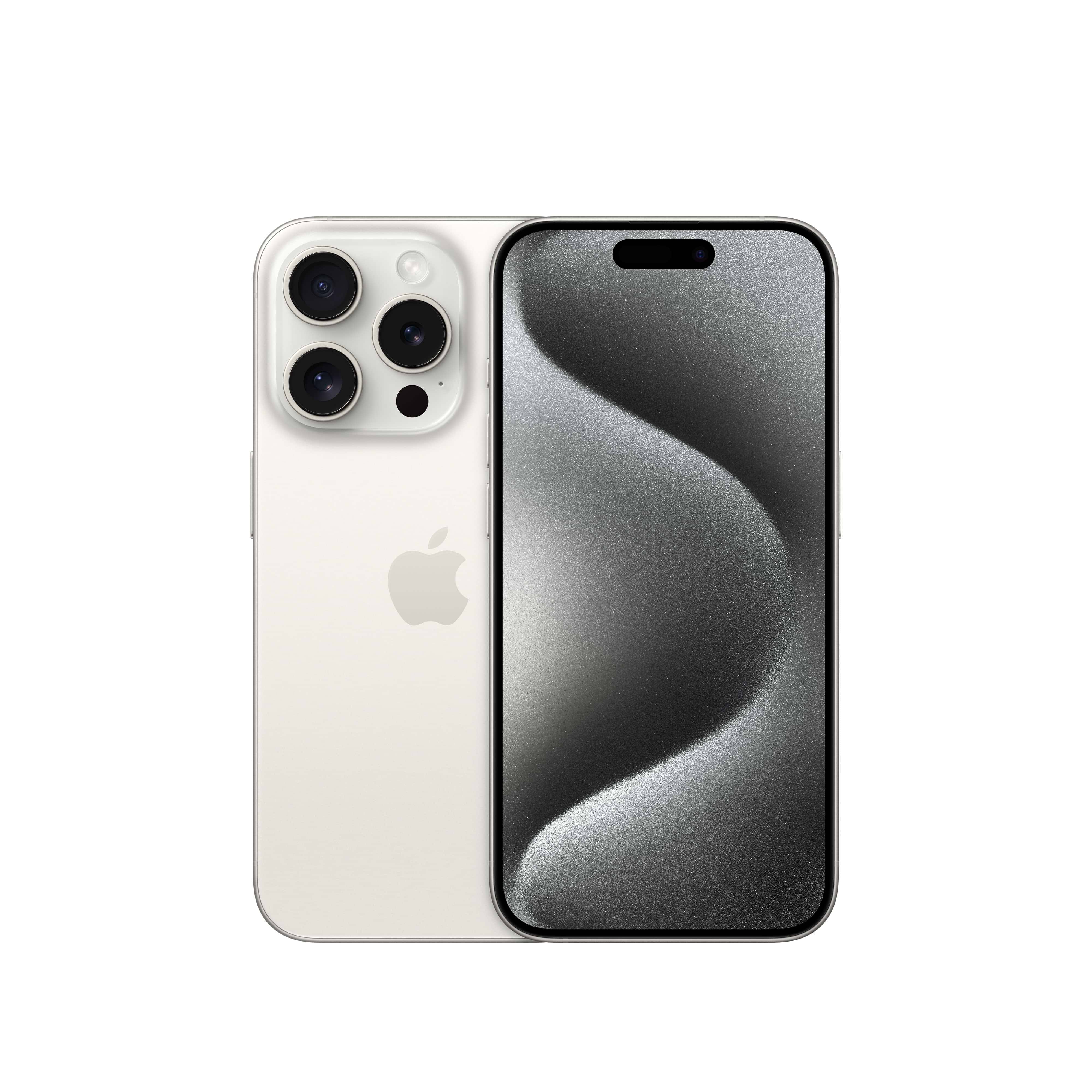 טלפון סלולרי Apple iPhone 15 Pro 256GB - צבע לבן טיטניום שנה אחריות ע״י היבואן הרשמי