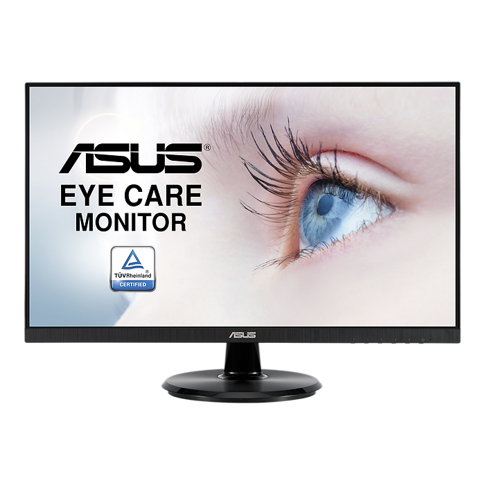 מסך מחשב 23.8'' Asus VA249DQ Frameless Eye Care IPS FHD 75Hz - צבע שחור שנה אחריות עי יבאן הרשמי