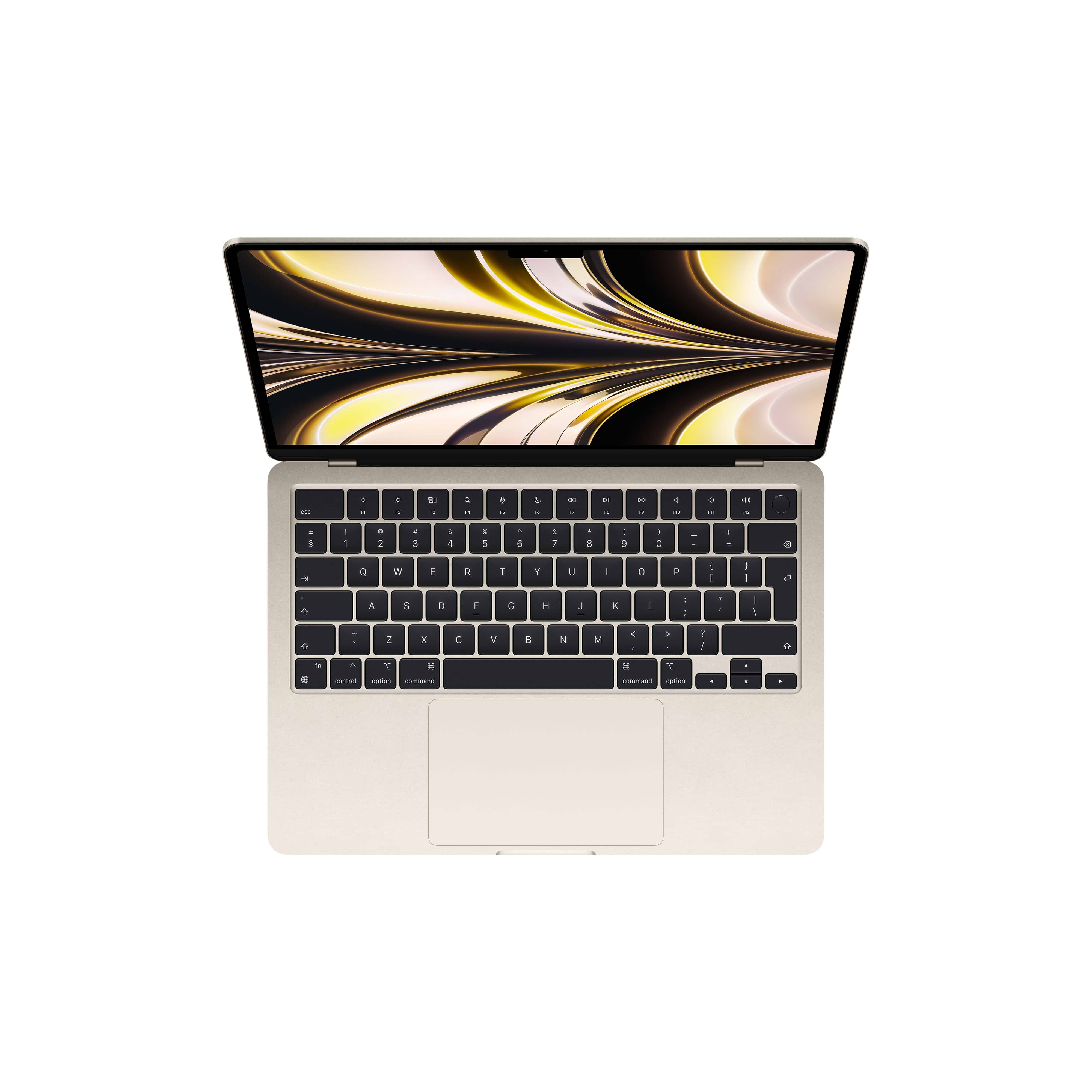 מחשב נייד Apple MacBook Air 13 - MLY13HB/A M2 Chip 8-Core CPU 8-Core GPU 256GB SSD 8GB Unified Memory - צבע אור כוכבים
