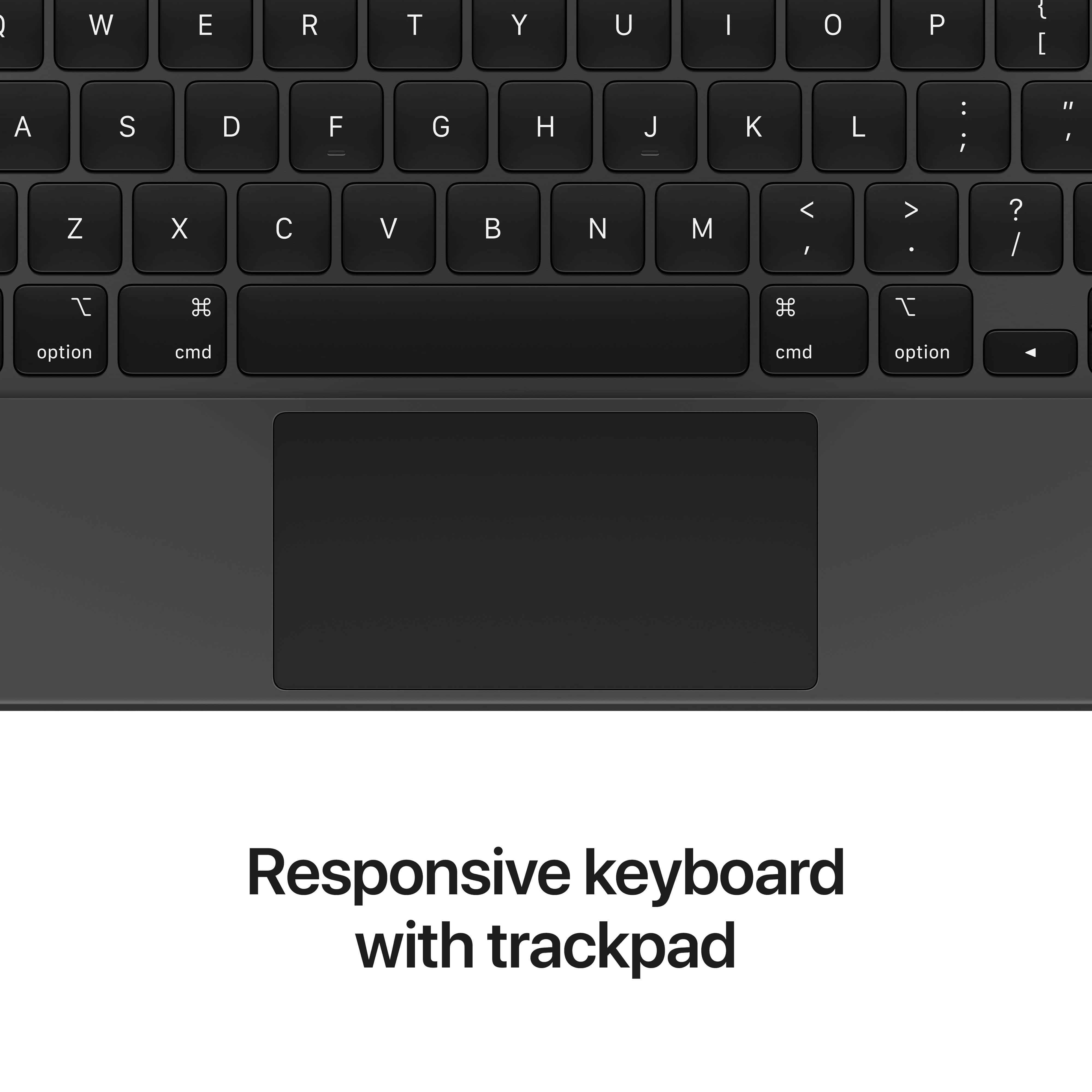 מקלדת Apple Magic Keyboard ל- Apple iPad Pro 12.9 Inch - צבע שחור שנה אחריות ע