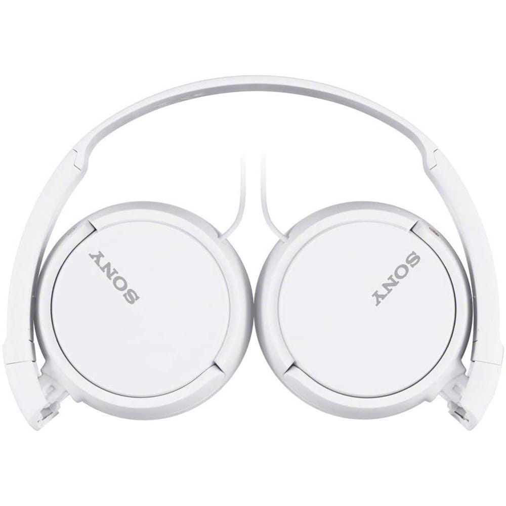 אוזניות חוטיות עם מיקרופון Sony MDR-ZX110AP -צבע לבן שנה אחריות ע