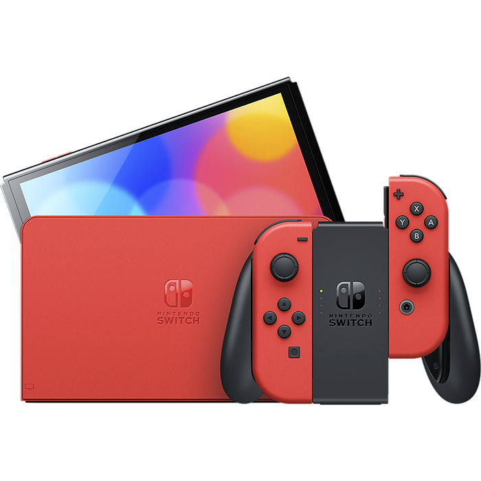 קונסולה Nintendo Switch OLED: Mario Red Edition - מהדורה מיוחדת שנתיים אחריות עי היבואן הרשמי