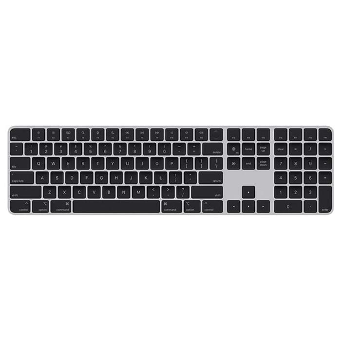 מקלדת Magic Keyboard אלחוטית עם לוח מקשי ספרות וכפתור Touch ID - צבע שחור שנה אחריות עי היבואן הרשמי