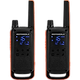 זוג מכשירי ווקי טוקי עד 10 ק"מ Motorola T82 - צבע שחור