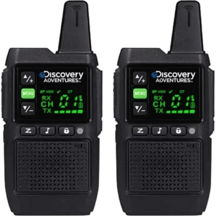 זוג מכשירי ווקי טוקי עד 5 קמ Discovery Adventures DS 820 - צבע שחור