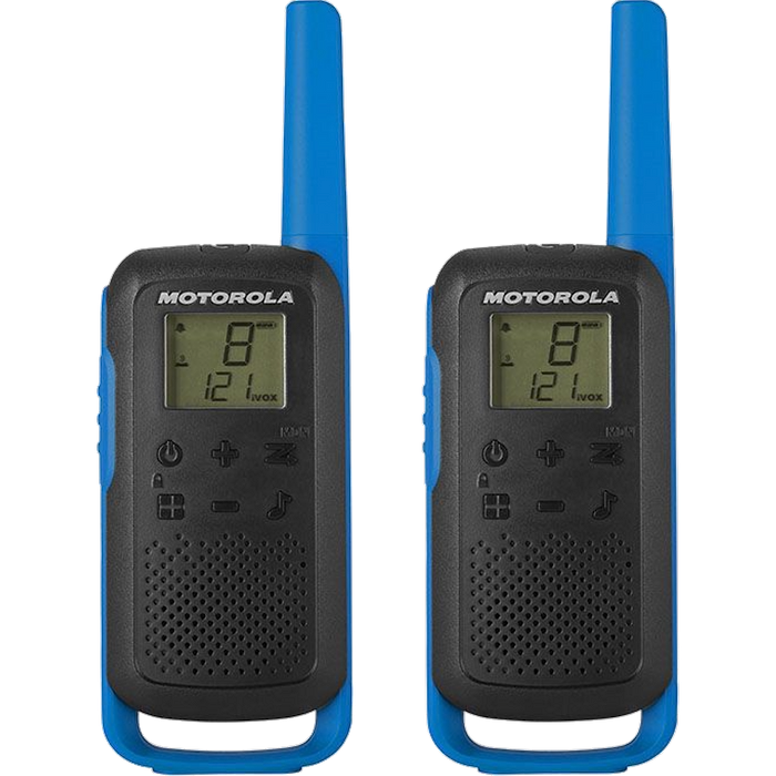 זוג מכשירי ווקי טוקי עד 8 קמ Motorola T62 - צבע שחור