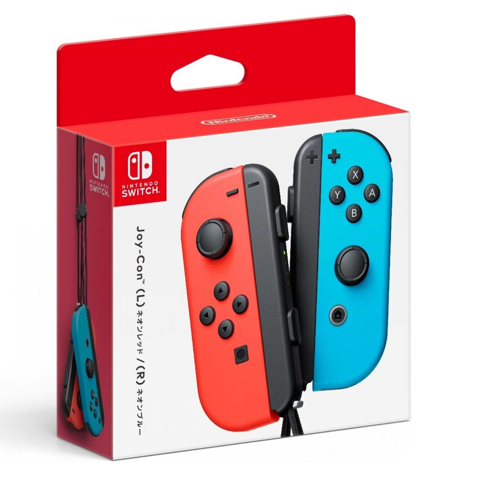 זוג בקרי שליטה Nintendo Switch Joy-Con Pair Neon Red/Neon Blue - צבע אדום/כחול שנה אחריות ע
