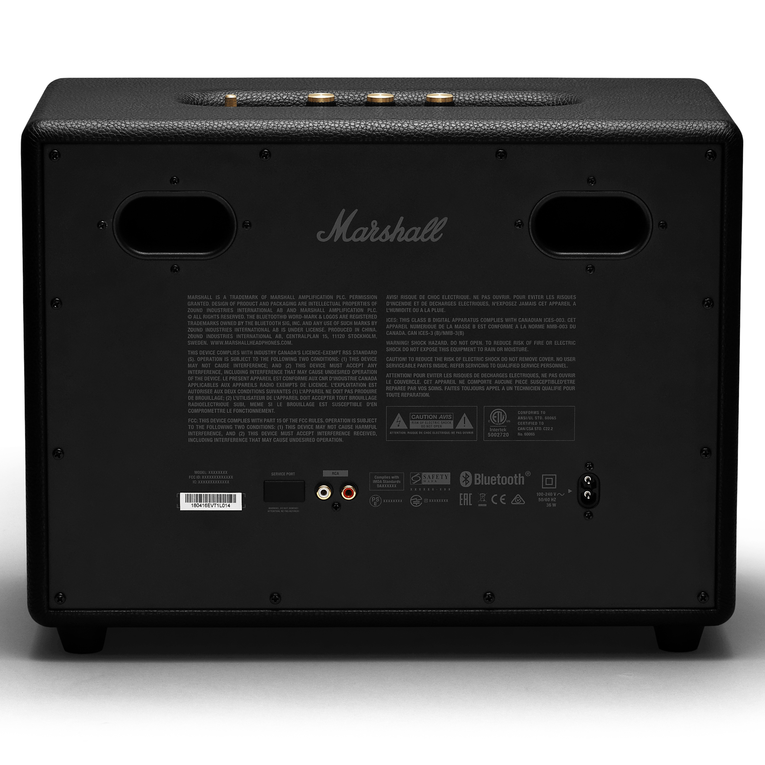 רמקול אלחוטי Marshall Woburn II Bluetooth - צבע שחור שנה אחריות ע