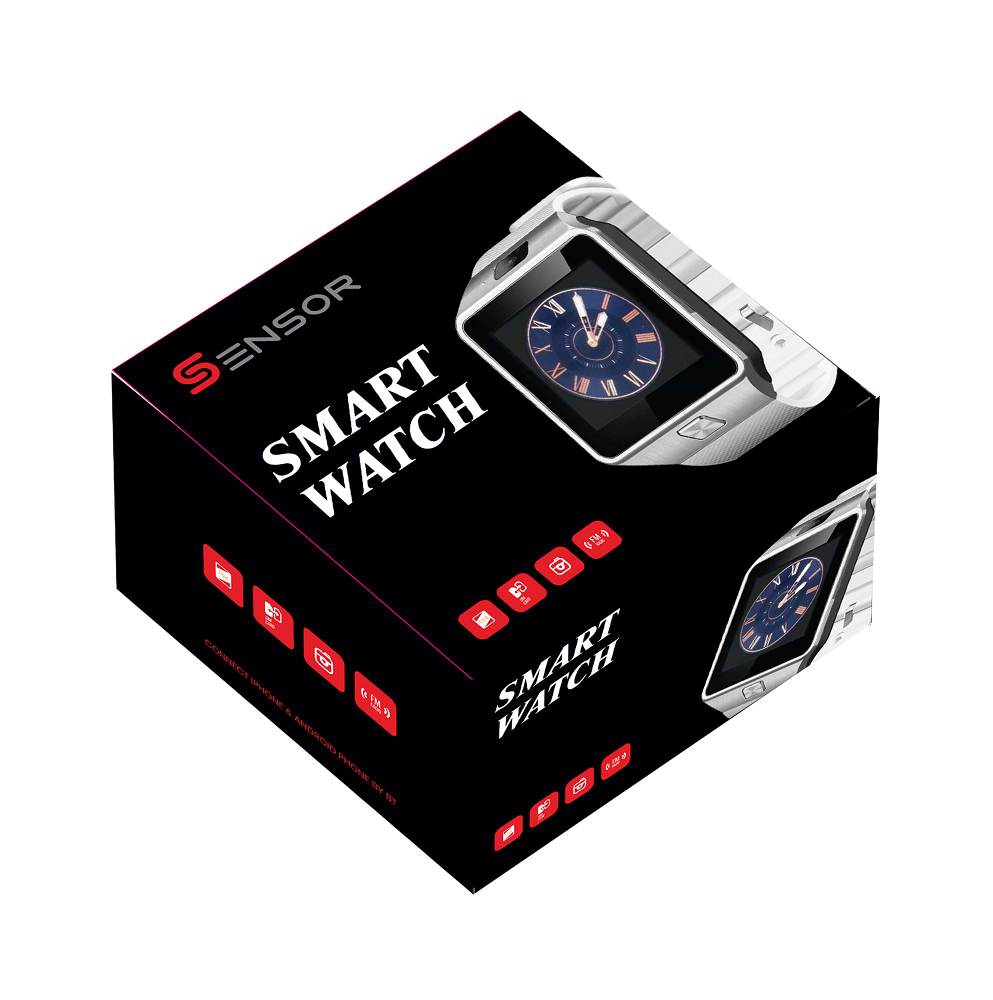 שעון חכם סנסור דגם Sensor WS6 עם אופציה לסים סלולרי - צבע כסוף שנה אחריות 