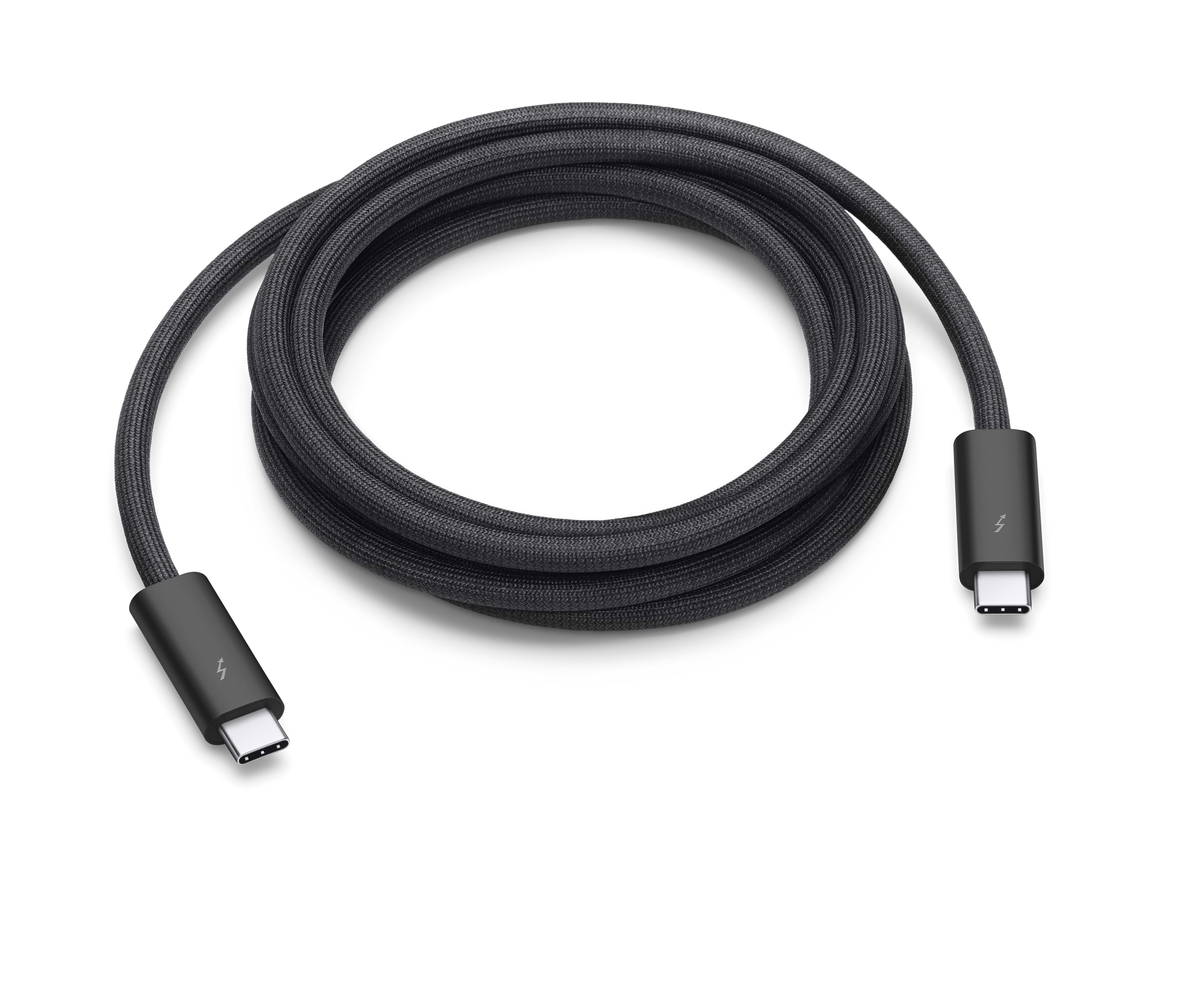 כבל טעינה וסנכרון Apple Thunderbolt 4 Pro Cable (3 m) באורך 3 מטר - צבע שחור שנה אחריות ע