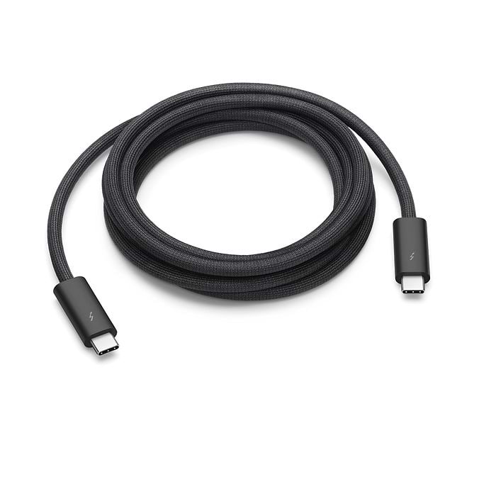 כבל טעינה וסנכרון Apple Thunderbolt 4 Pro Cable (3 m) באורך 3 מטר - צבע שחור שנה אחריות עי היבואן הרשמי