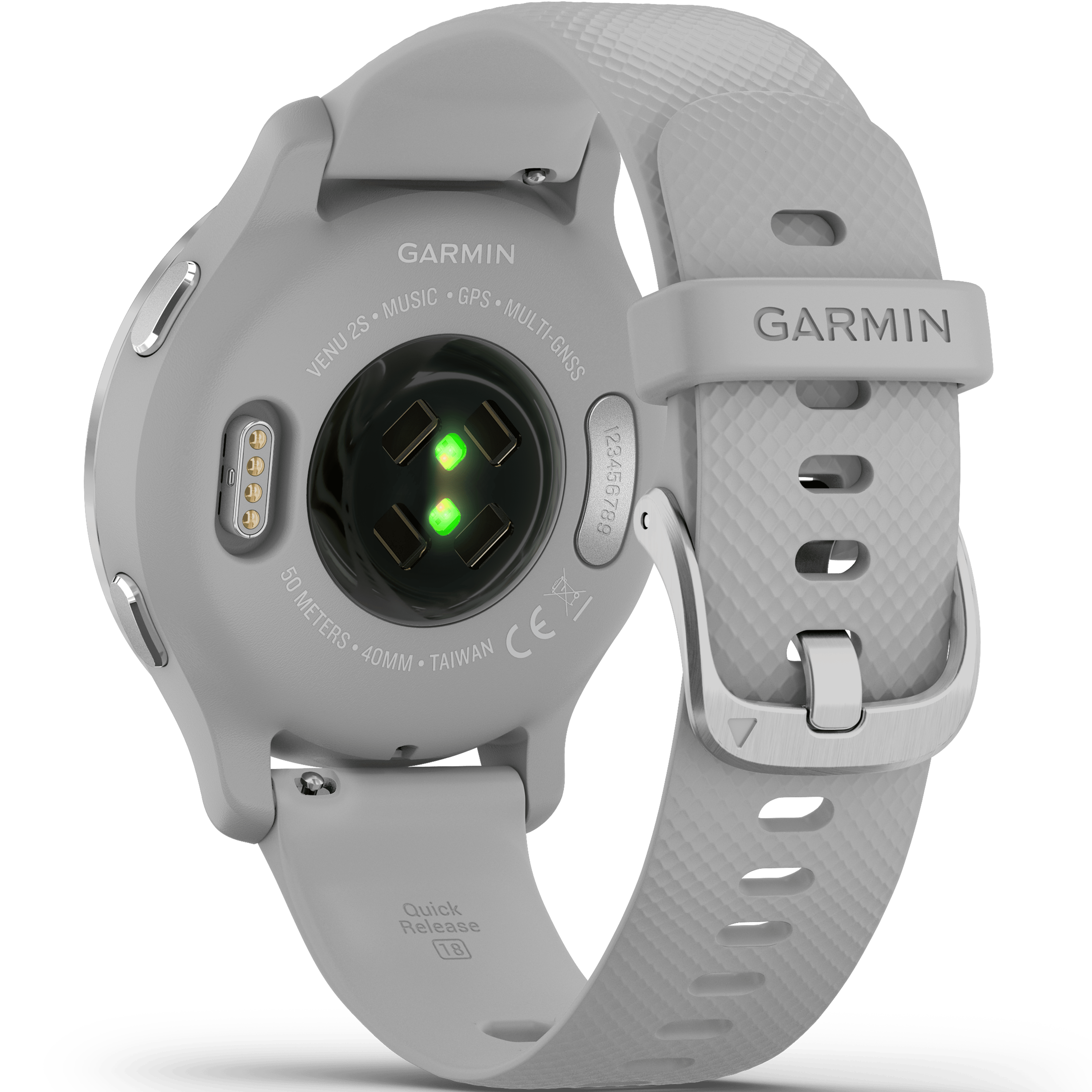 שעון ספורט חכם Garmin Venu 2S GPS 40.4mm - צבע כסוף שנתיים אחריות ע