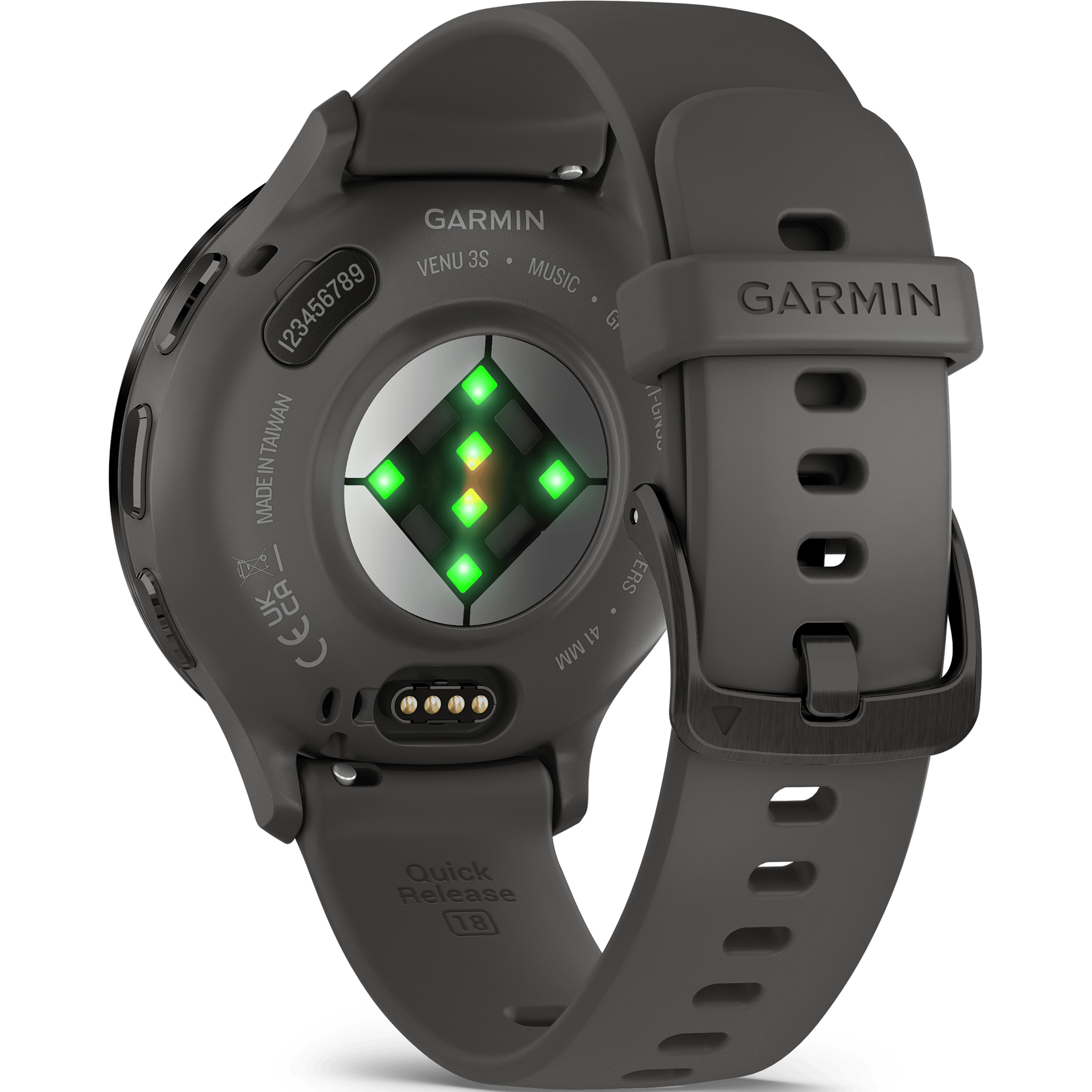 שעון ספורט חכם Garmin Venu 3S GPS 41mm - צבע אפור כהה שנתיים אחריות ע