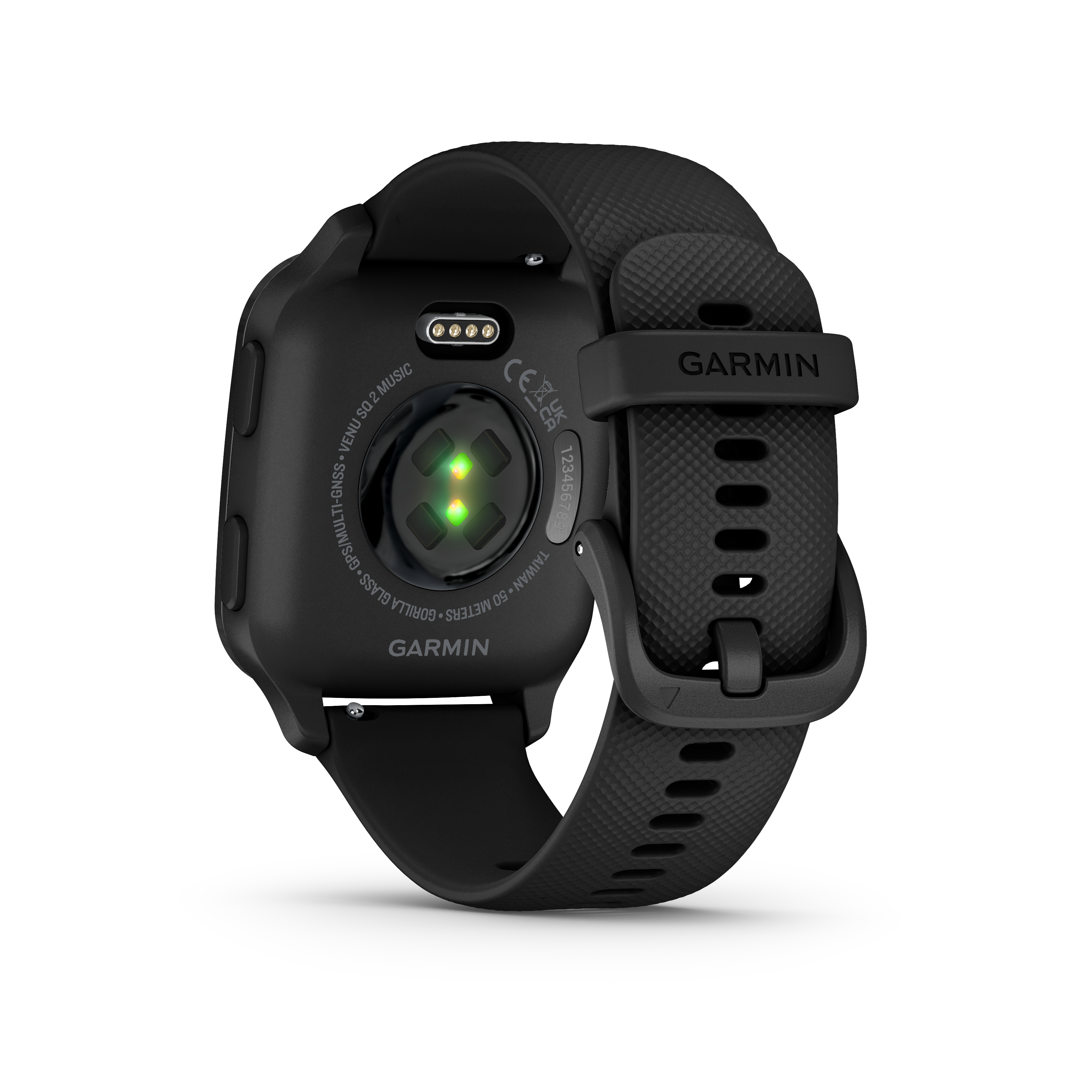שעון ספורט חכם Garmin Venu Sq 2 Music 40mm - צבע שחור שנתיים אחריות ע